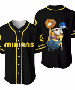 Personalized Minions 3D Baseball Jersey