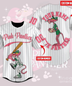 Personalized Pink Panther Baseball Jersey