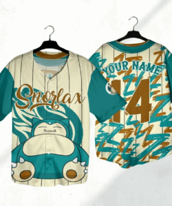 Personalized Snorlax Baseball Jersey