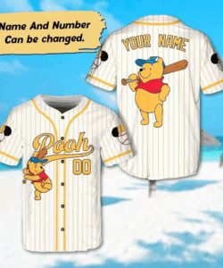Personalized Winnie the Pooh Baseball Jersey