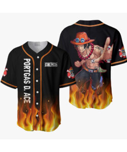 Portgas D Ace One Piece Baseball Jersey