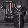 Star Wars Darth Vader American Flag Pattern Baseball Jersey