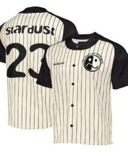 Unisex Natural Fall Out Boy So Much (for) Stardust Tour Pinstripe Baseball Jersey