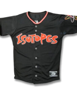 Albuquerque Isotopes Baseball Jersey-Black Replica Sublimated