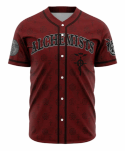 Alchemists Elric Fullmetal Alchemist Baseball Jersey