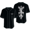 Berserk Skull Death Metal Baseball Jersey