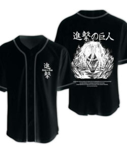 Camisa Eren Attack on Titan Baseball Jersey