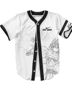 Dragon Ball Z Just Goku Nike Inspired Baseball Jersey