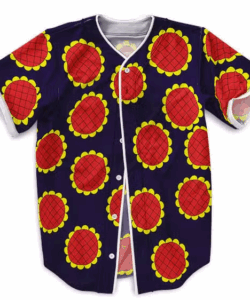 Dressrosa Arc Luffy Sunflower Design Baseball Jersey
