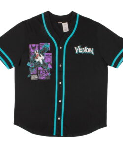 Marvel Comics Spider-Man Venom Retro Men’s Baseball Jersey