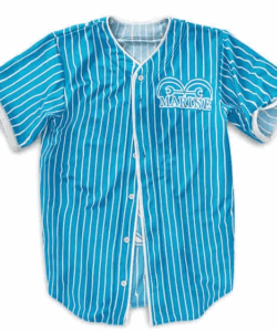 One Piece Marine Blue Baseball Jersey