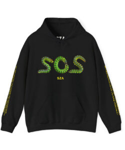 SZA LANA MERCH - SZA LANA SIGNATURE BLACK ARM TOUR DATES HOODIE
