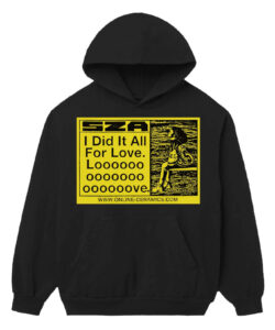 SZA SOS MERCH - I DID IT ALL FOR LOVE NORTH AMERICA TOUR HOODIE