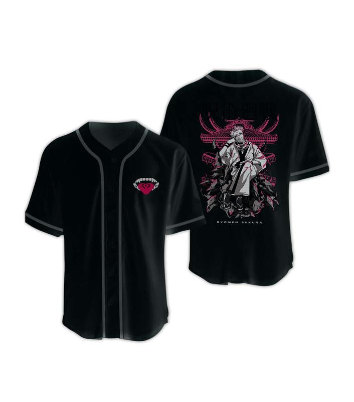 Sukuna Jujutsu Kaisen Baseball Jersey