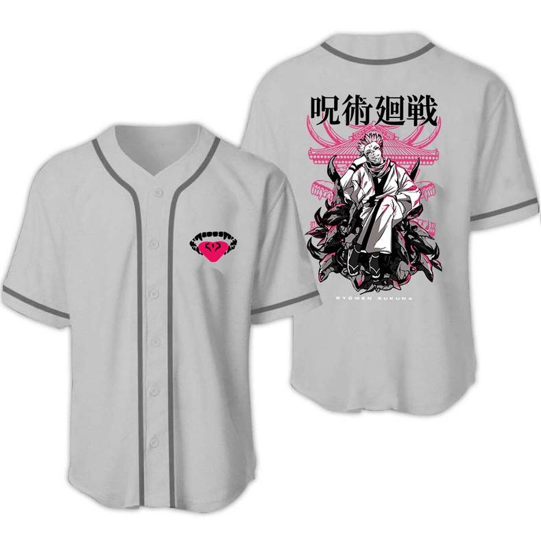 Sukuna Jujutsu Kaisen Baseball Jersey1