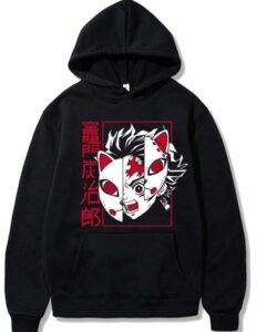 Tanjiro Demon Slayer Mask Hoodie