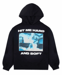 Thermal Photo Title Pullover Black Hoodie